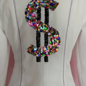 Las Vegas White Blazer, Las Vegas Jacket, Ladies Size Small