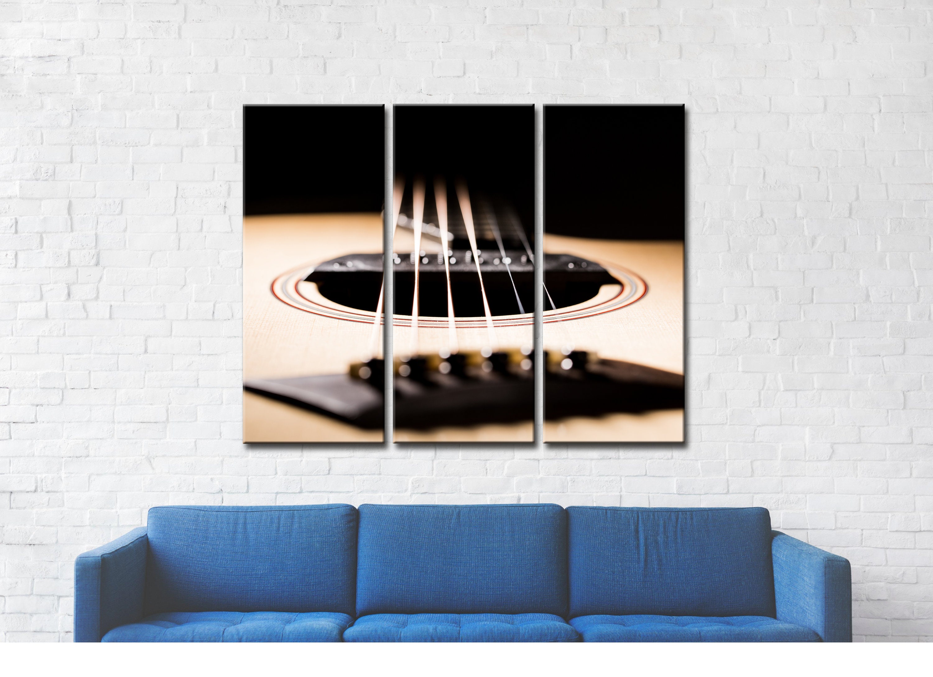 Guitar Picture Canvas Wall Art Canvas Musical Wall Decor Etsy