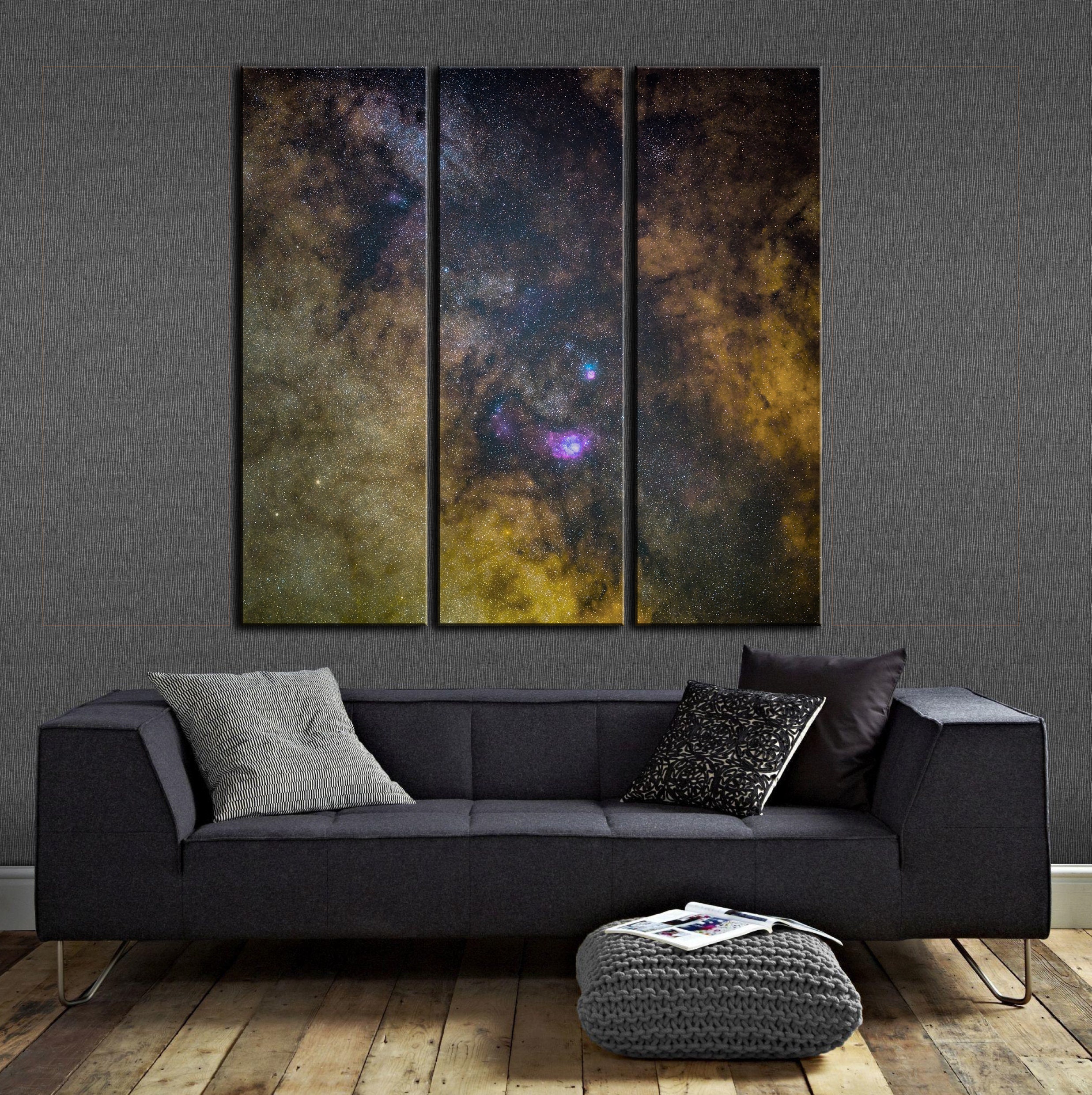 Nebula Bedruckte Leinwand Galaxie Wand dekor Space Wall Art | Etsy