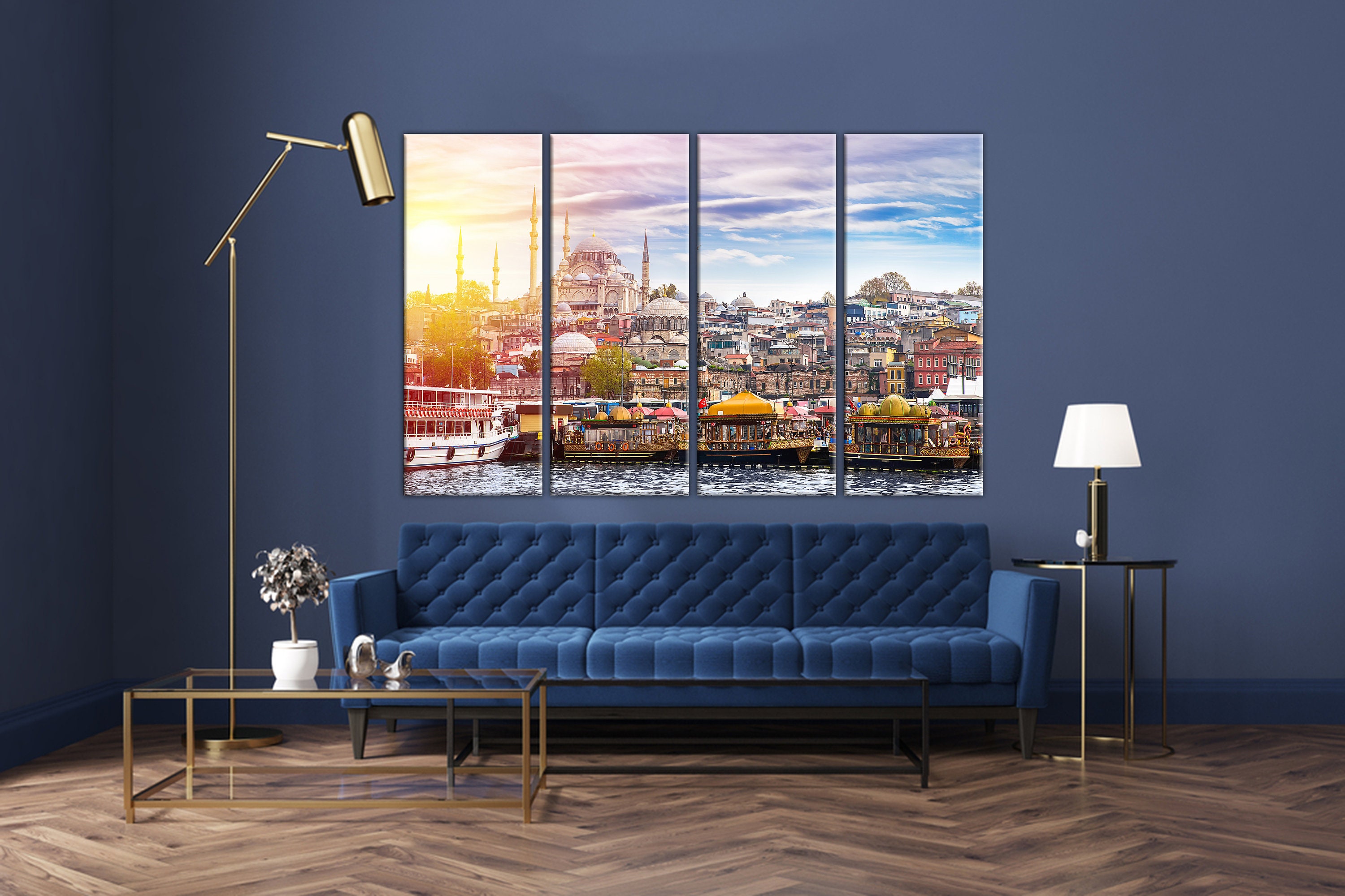 Istanbul Wall art canvas / Istanbul Art / Mosque Sunset Print | Etsy