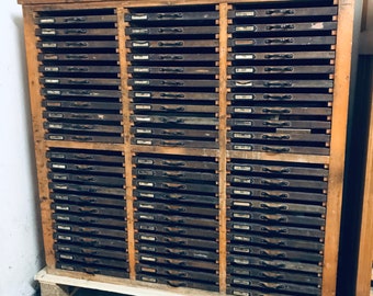 Letterpress Cabinet Etsy