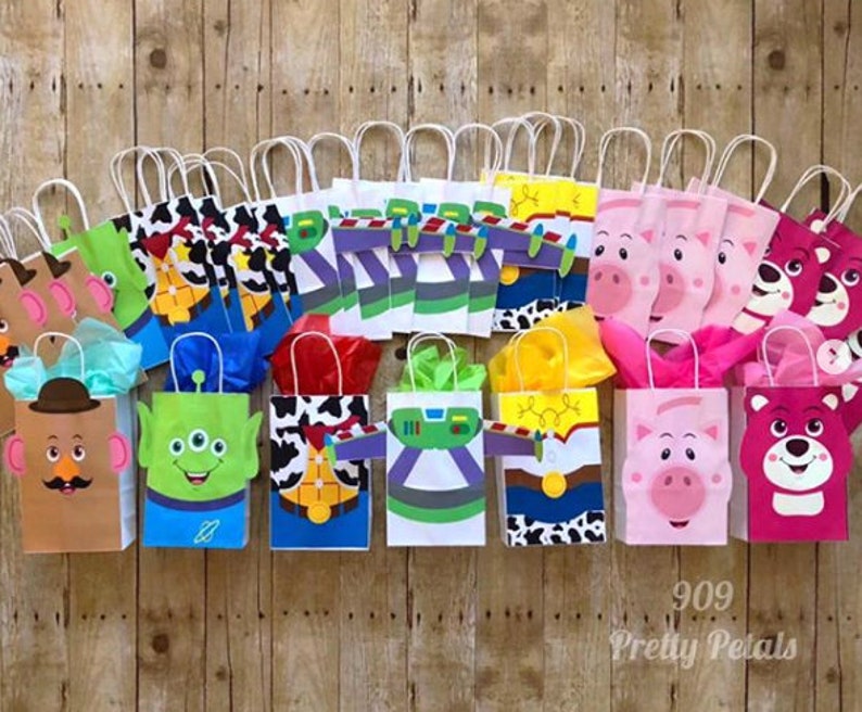 Toy Story Treat Bags Set of 10 inspired by the movie Toy Etsy