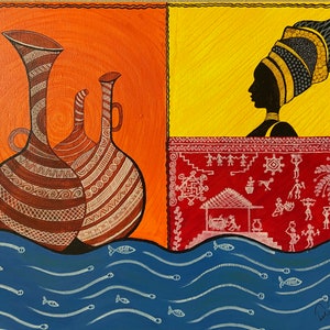 Indo African Folk Art Wall Decor