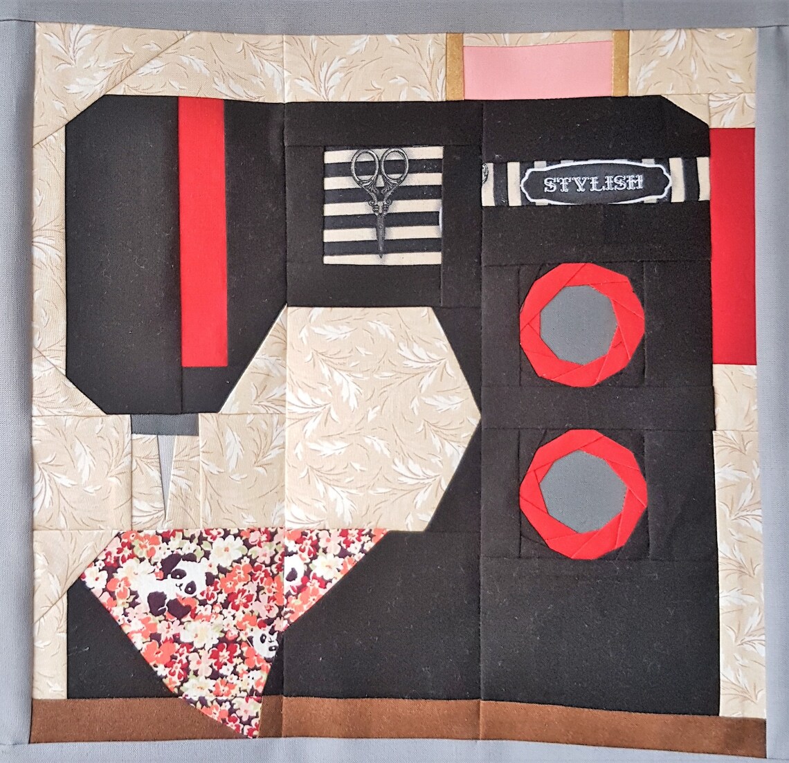 MY SEWING MACHINE Block Foundation Paper Piecing Pattern Etsy