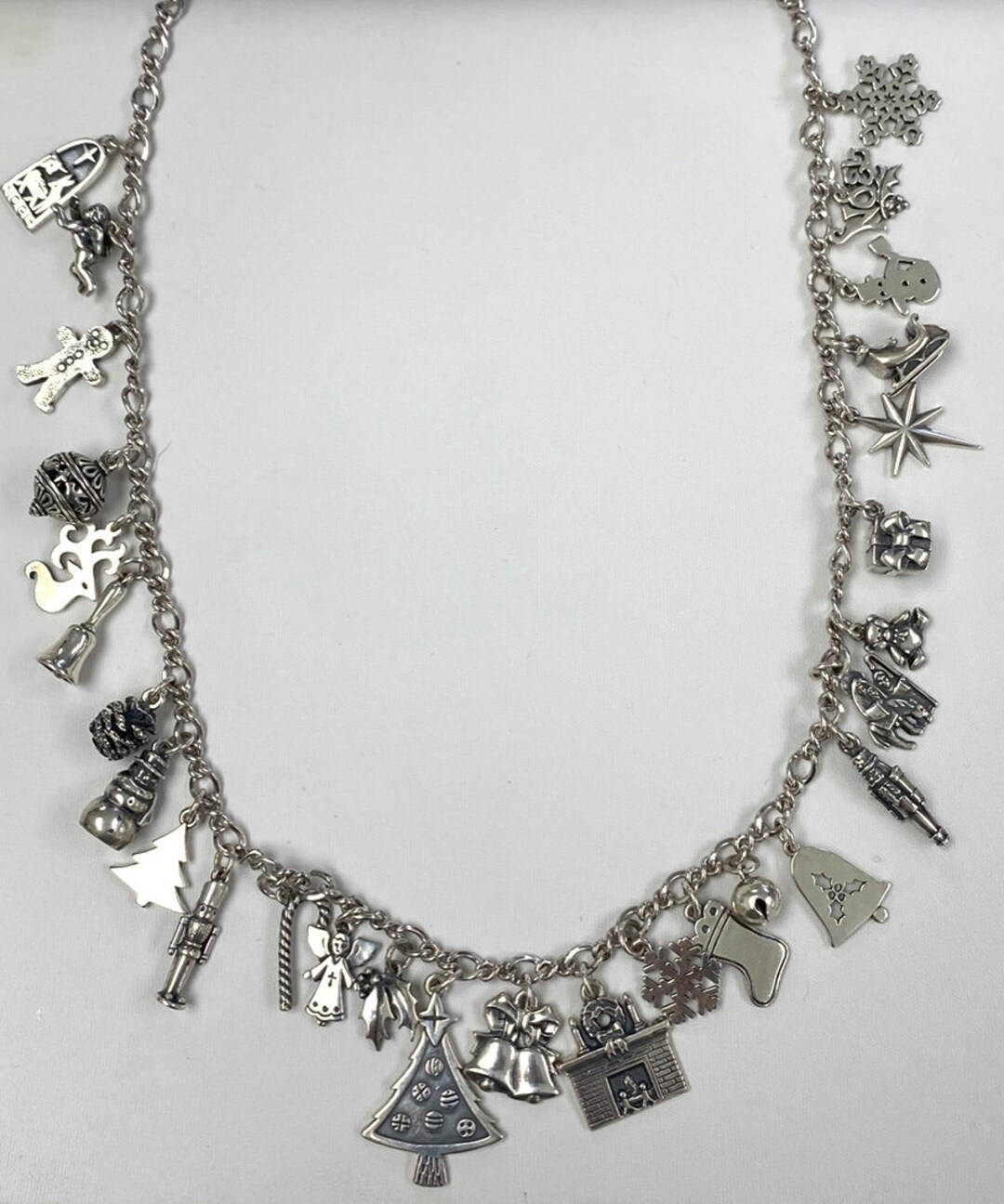 Vintage James Avery Retired Christmas Charm Necklace Etsy Canada