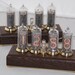 NIXIE TUBE Clock IN-14 in the style Retro, vintage, steampunk, old clock 4-tubes