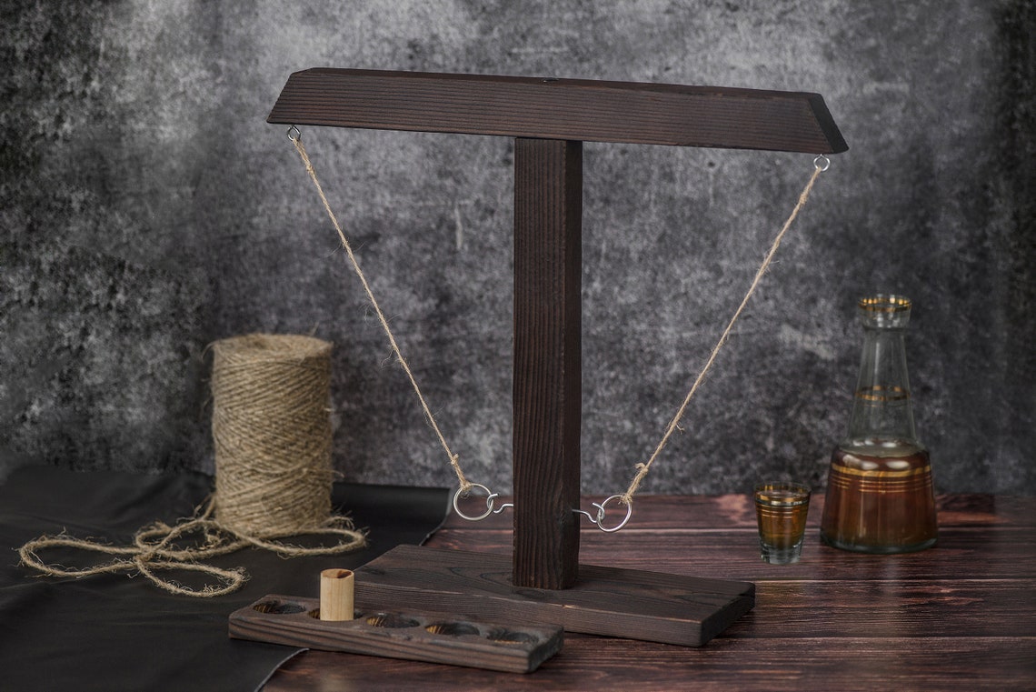 Hook and Ring Game/ Table Game for 2 Player/ Battle Toss/ Ring Etsy