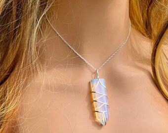 Empath Protection Necklace, Angel Aura Quartz Necklace  Empath