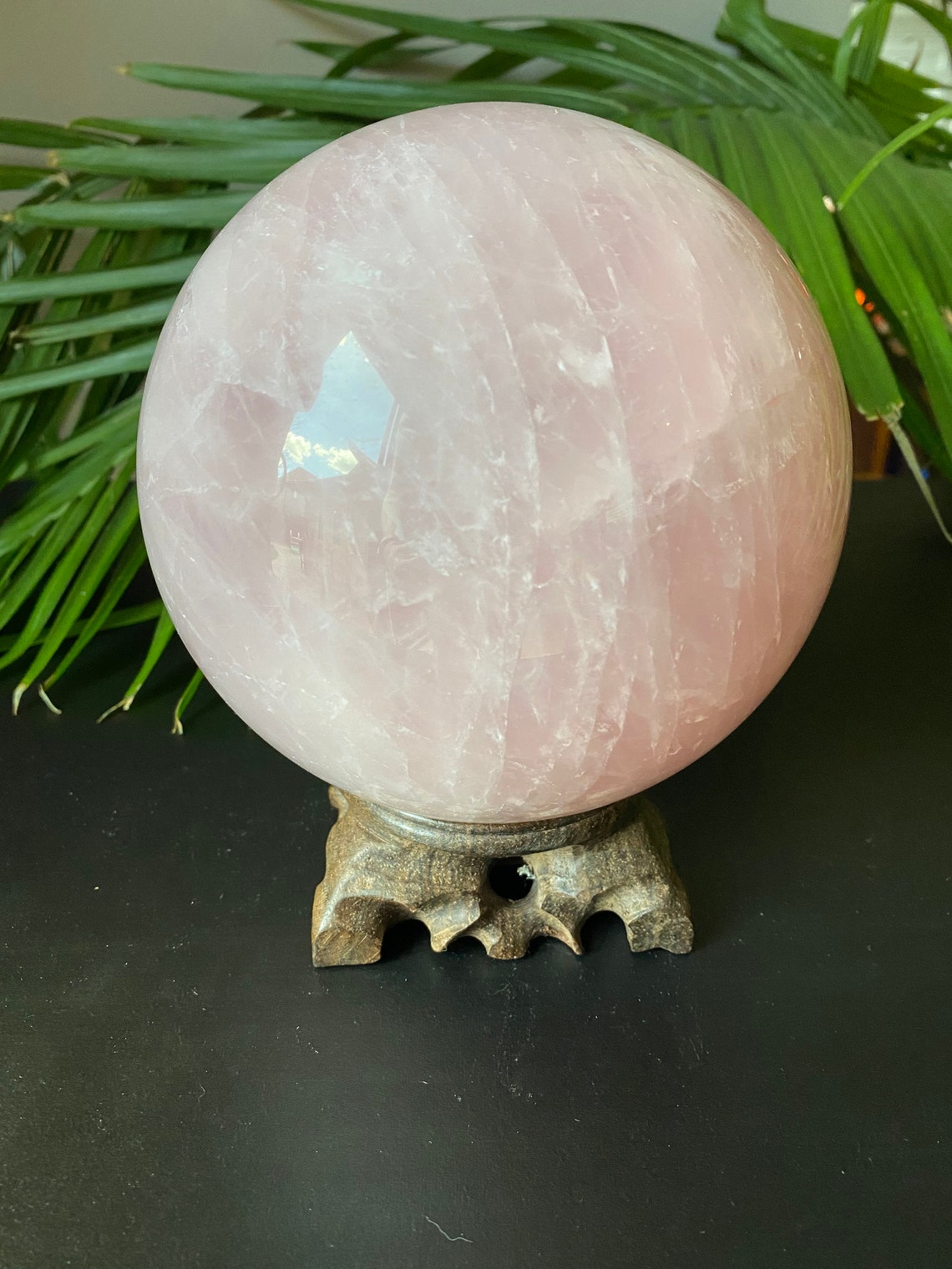 rose quartz sphere 100mm