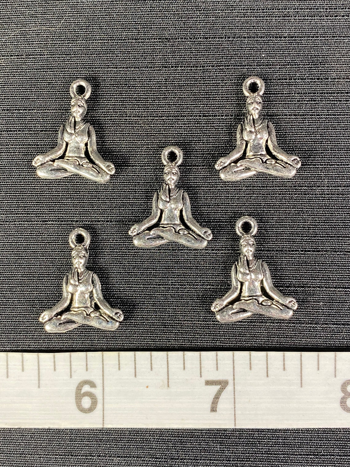 10 Piece Yoga Charm Meditation Yoga Charm Bracelet Charm Etsy