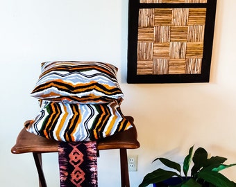 African Print Decorative Couch Pillows | Boho Pillow Covers | Tropical Print Throw Pillow |  Gifts for HER/HIM | Cushion Cover