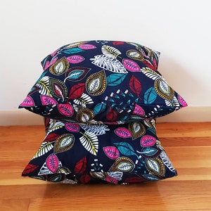 African Wax Print Pillow cover Throw Pillow Decorative Couch Pillow Gifts for HER/HIM Cushion Cover Accent Pillow image 5