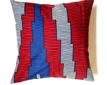 African Wax Print Pillowcase | Throw Pillow | 100% cotton | Decorative Couch Pillow | Pillow Case | Modern Home Decor