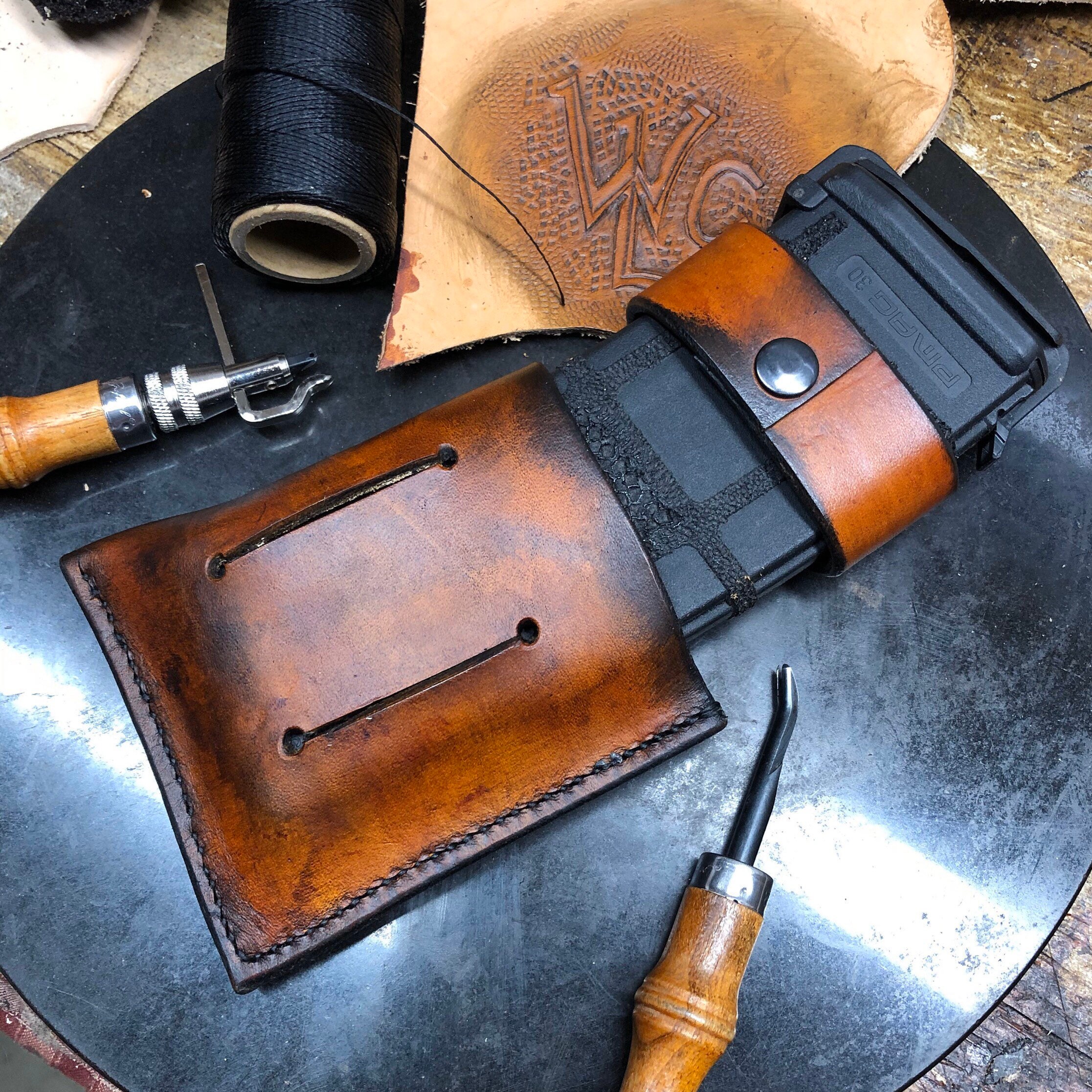 Witmer Handcrafted Leather AR 15 Magazine Belt Pouch for 20 or Etsy