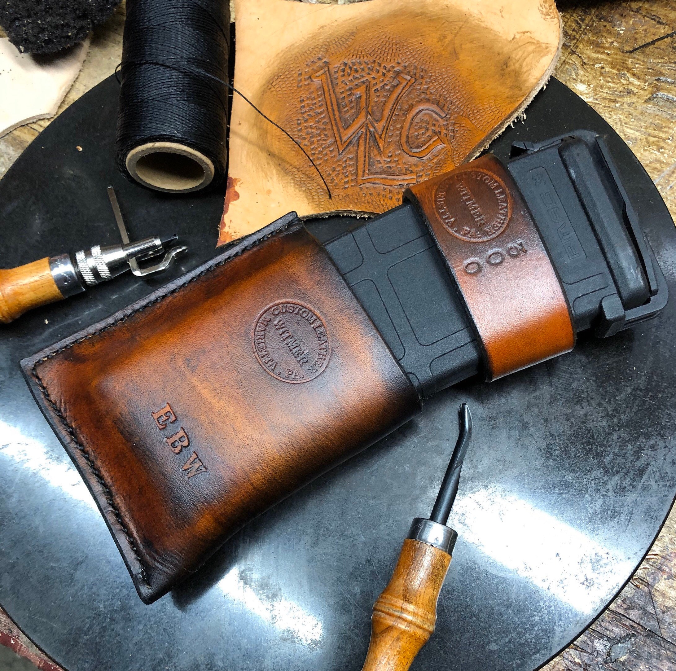 Witmer Handcrafted Leather AR 15 Magazine Belt Pouch for 20 or Etsy