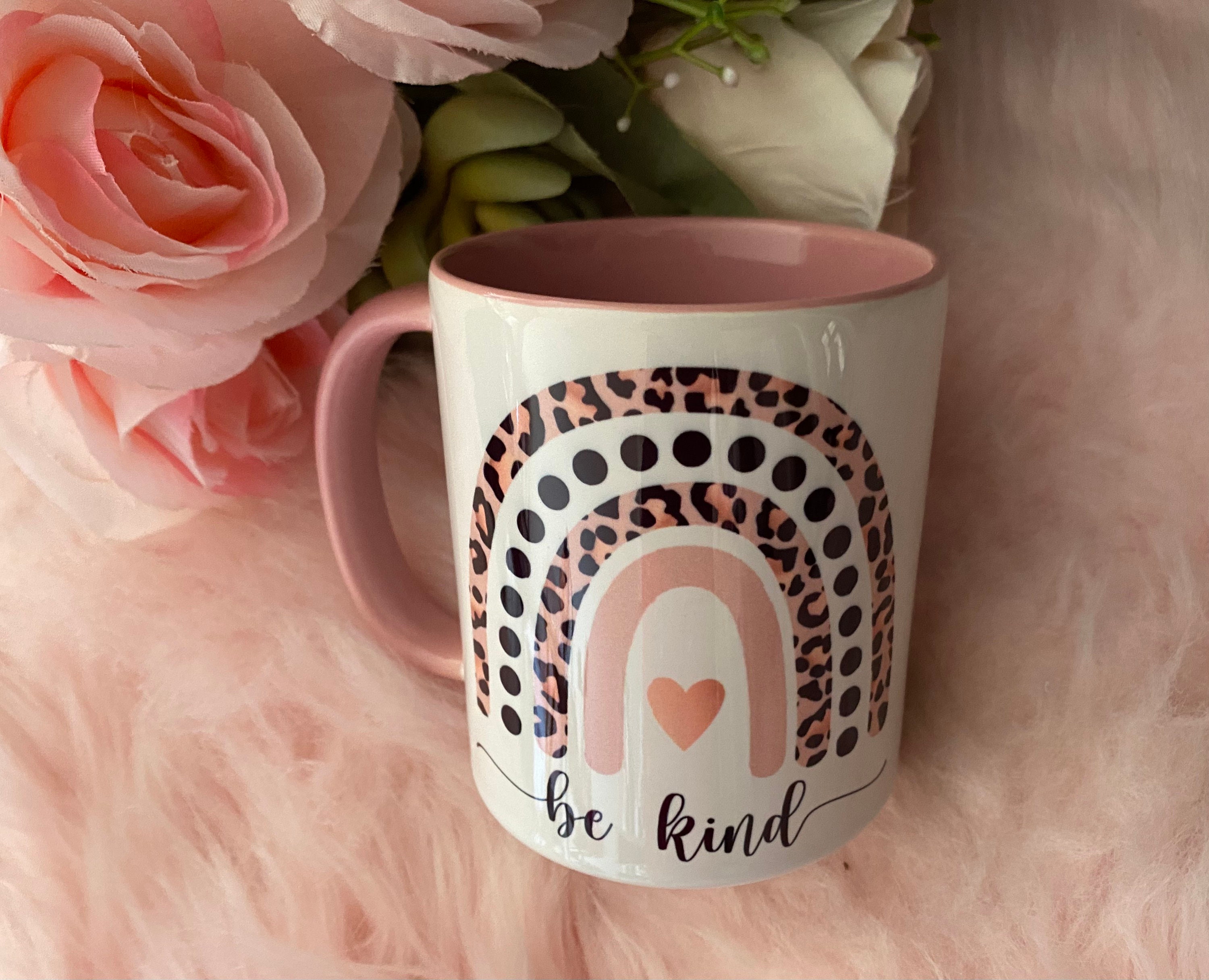 Rainbow coffee mug. Personalized Etsy