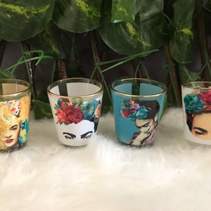 Bicchiere da shot Frida Set di bicchieri da shot Frida Tequila. Set di bicchieri Shooter.. Tazza per rinfrescare la bocca di Frida