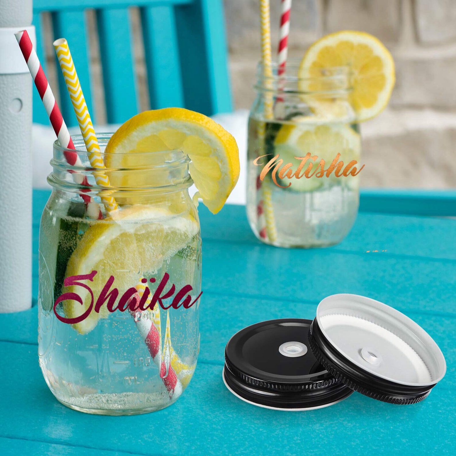 Personalized Mason Jar Coffee Mug. Design/name is Applied With Etsy