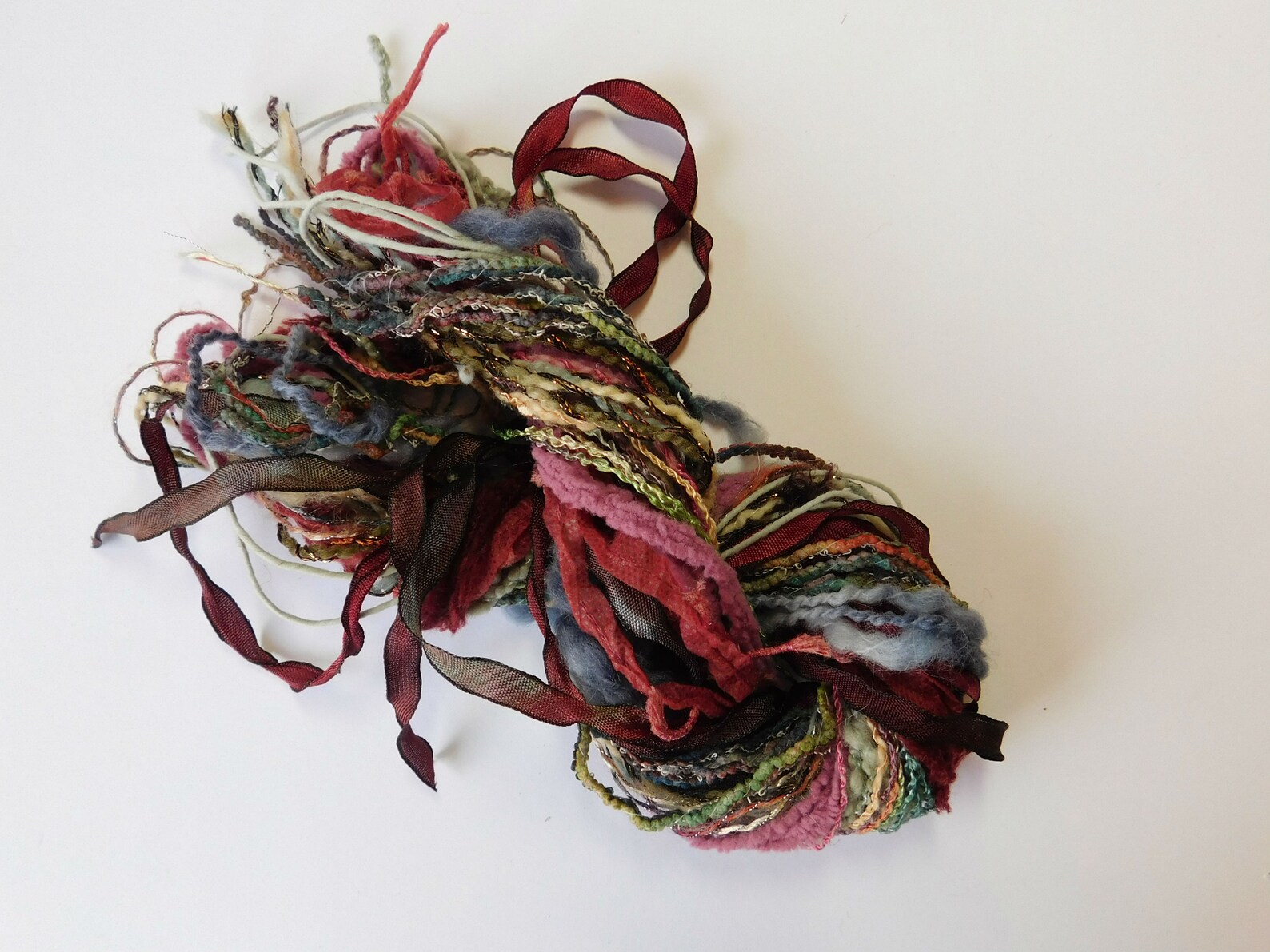 Specialty fiber set novelty yarn and ribbon bundle Etsy