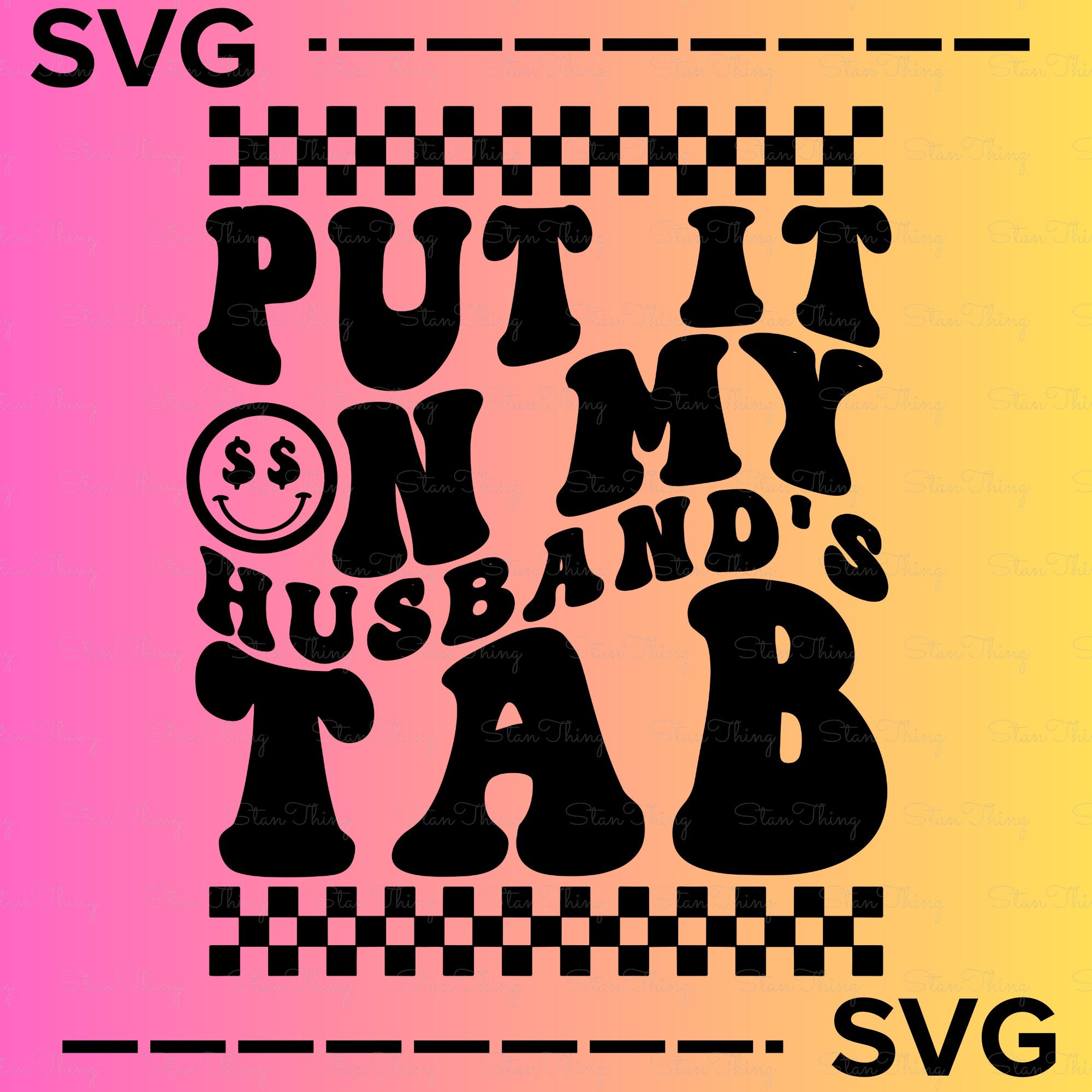 Put It On My Husband's Tab Tee main image 1