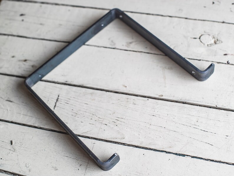 Double Metal Shelf Bracket J Bracket Style Shelving Open Etsy
