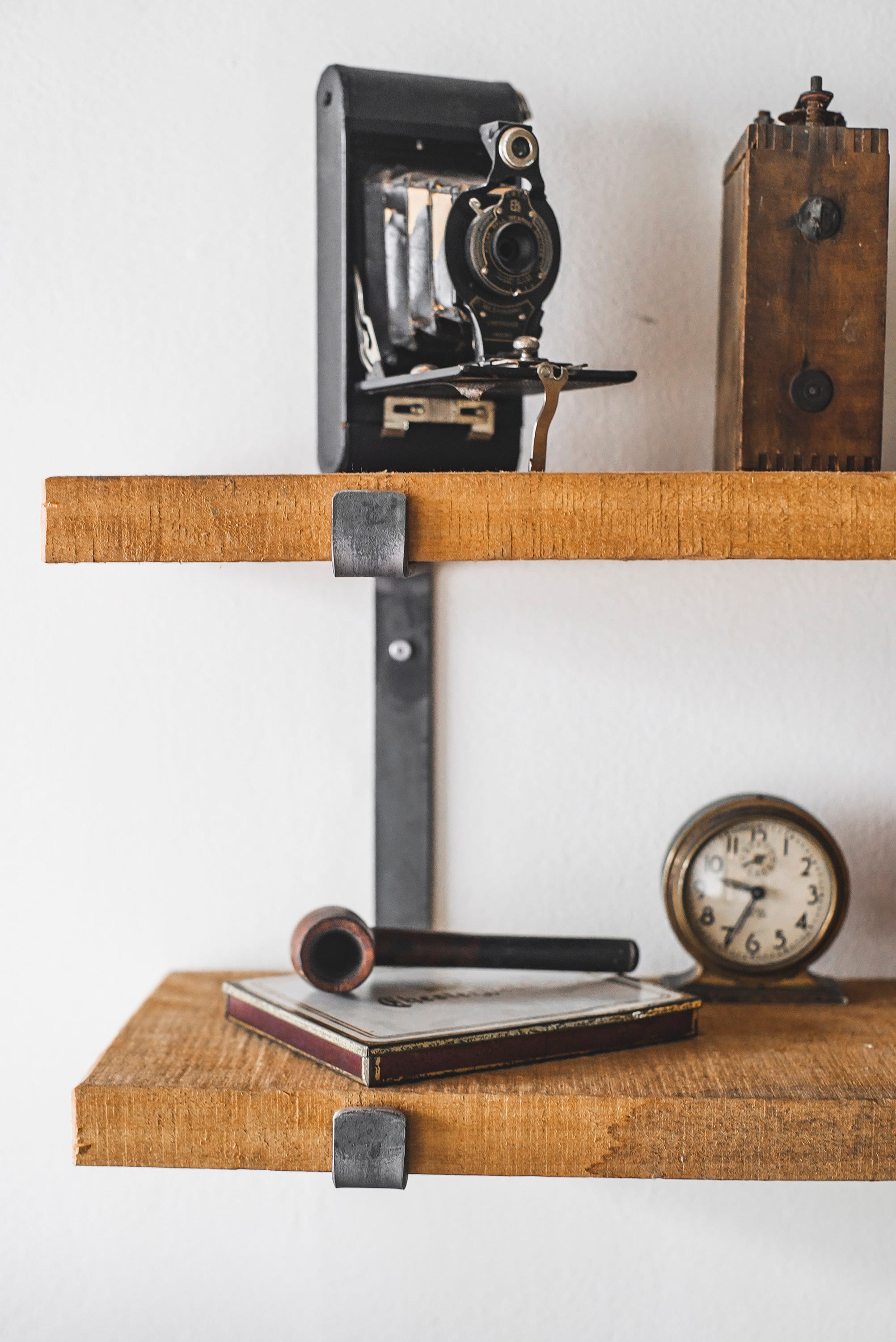 Double Metal Shelf Bracket J Bracket Style Shelving Open Etsy