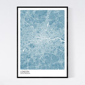 London Map Art Print -  Many Styles - 350gsm Art Quality Paper - Fast Delivery - Scandi // Vintage // Retro // Minimal
