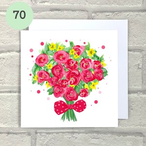 Biglietto rose, rose rosse, biglietto bianco, San Valentino, biglietto compleanno mamma, sei amato, compleanno sentimentale, biglietti nudi, fiori anniversario