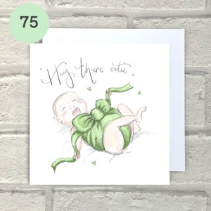 Splendida carta per bambini, carta per bambini verde neutro, carta per bambini senza genere, bambino carino