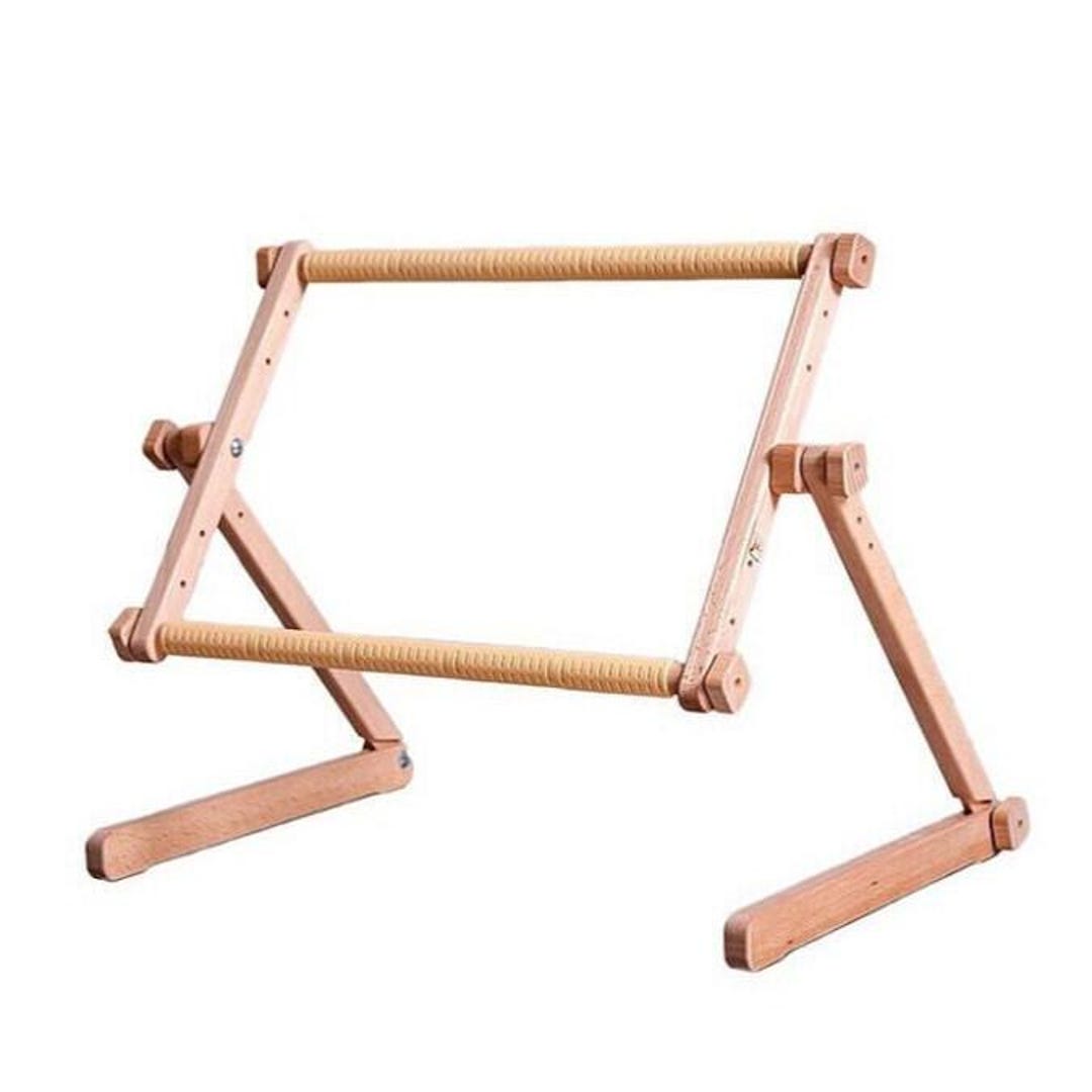 Adjustable Wooden Embroidery Stand: Beech Tapestry Scroll Frame - Etsy