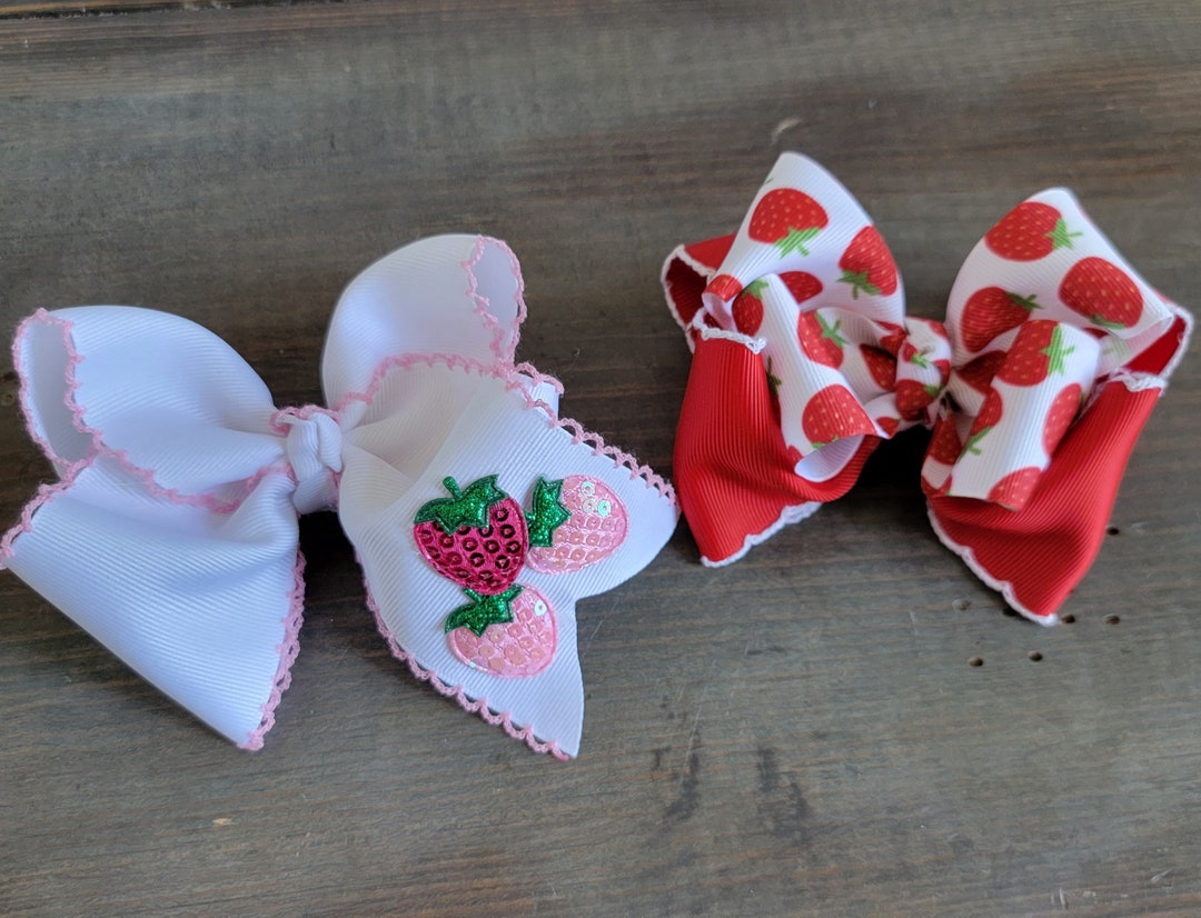 Strawberry Bloomer Set with Side Bows main image 1