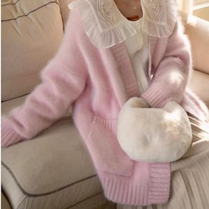 Angora cardigan