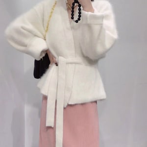 Angora cardigan