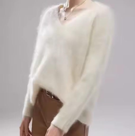 Angora Sweater - Etsy