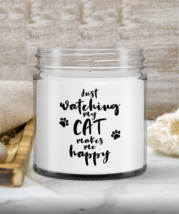 Candles With Cats on Them Cat Person Candle Cat Candles Etsy