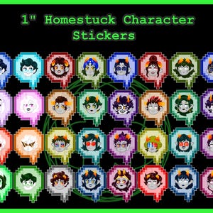FINAL STOCK | Homestuck 1&quot; Talk Bubble head vinyl waterproof stickers