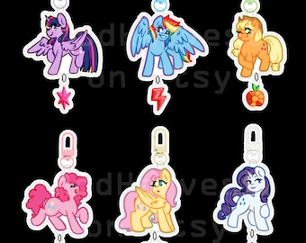 My Little Pony 2" linking acrylic charm