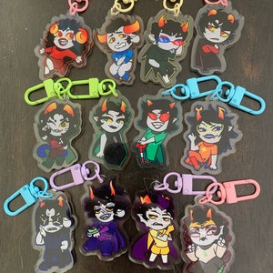 FINAL STOCK 2" double-sided homestuck beta troll charms