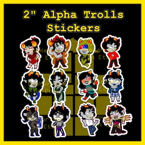 2" homestuck alpha troll sticker