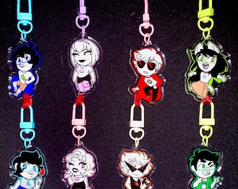 STOCK FINAL / Charms infantiles de Homestuck Alpha Beta de 2" de doble cara