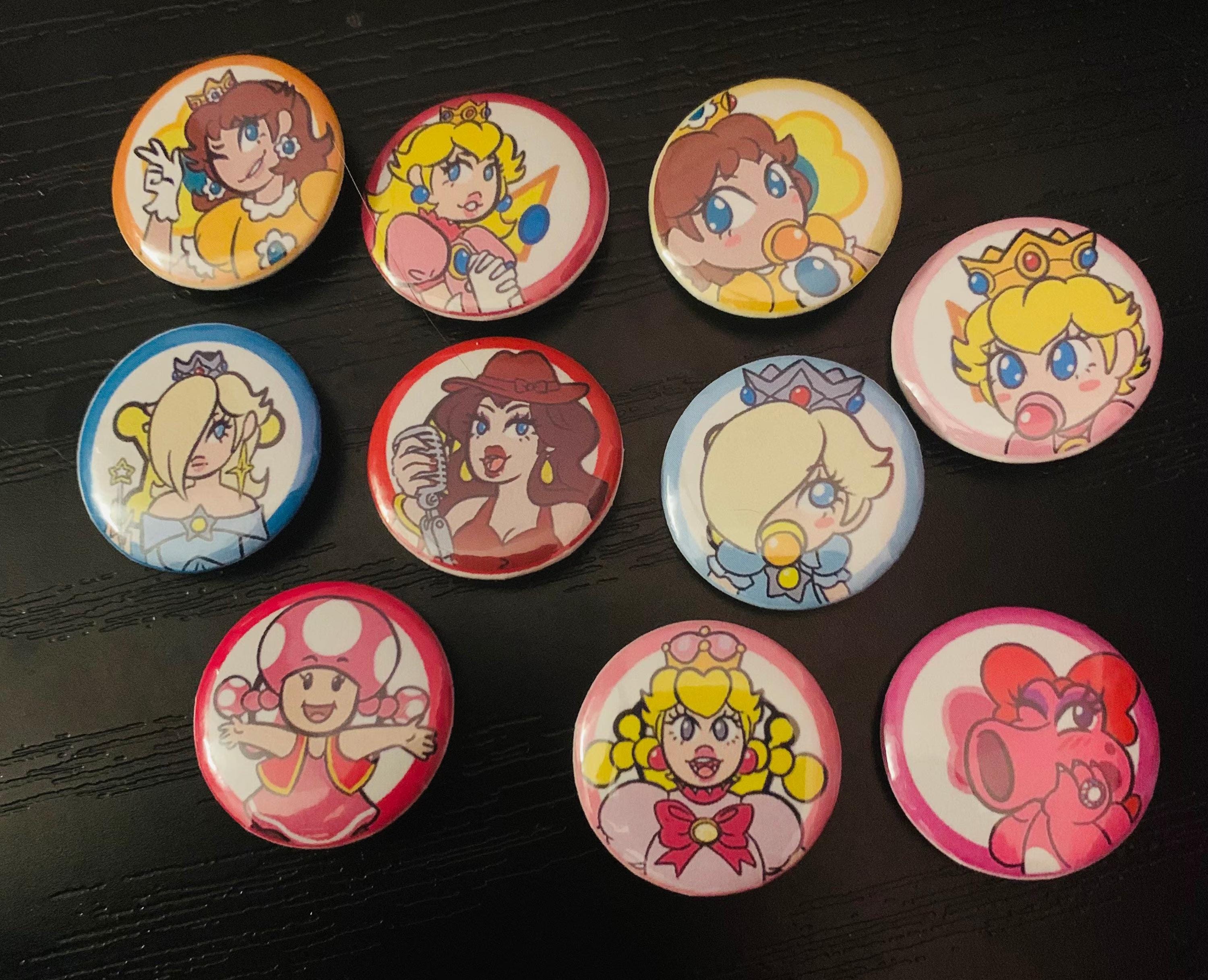 Inspired Super Mario Bros Character Pins - Etsy