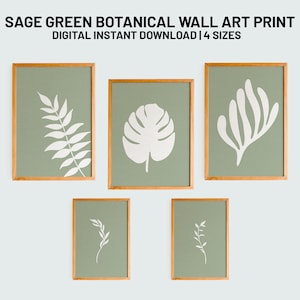 Minimalist Botanical Wall Art Print, Modern Wall Decor, Printable Wall Art, Digital Download PDF