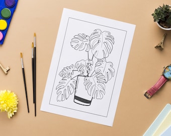 Printable Hand Drawn Coloring Pages, Coloring Pages, Instant Download, Digital Download PDF