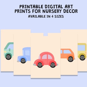 Printable Art Prints for Nursery Decor for Boys, Printable Room Decor, Baby Boy Nursery, Digital Download PDF