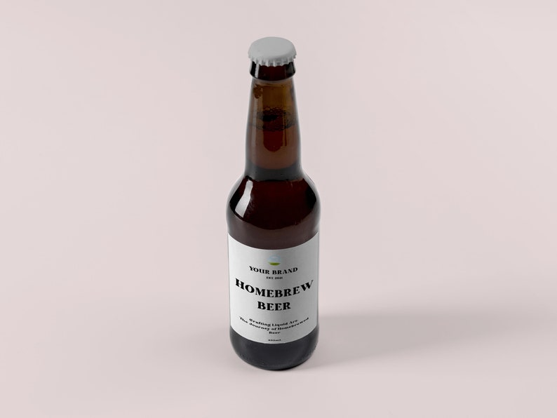 Homebrew Beer Labels, Printable Beer Bottle Template, Drink Label ...