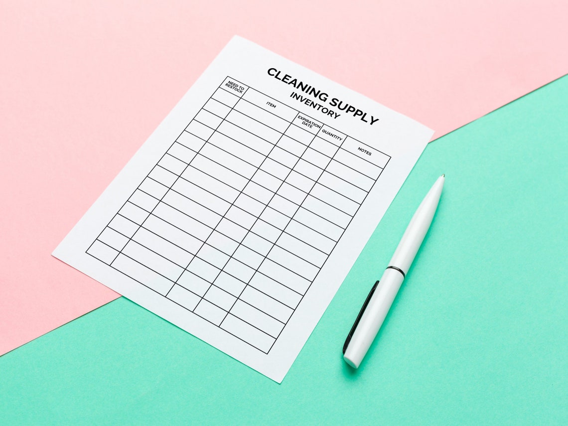 Household Inventory Trackers, Printable Inventory List, Home Supplies ...