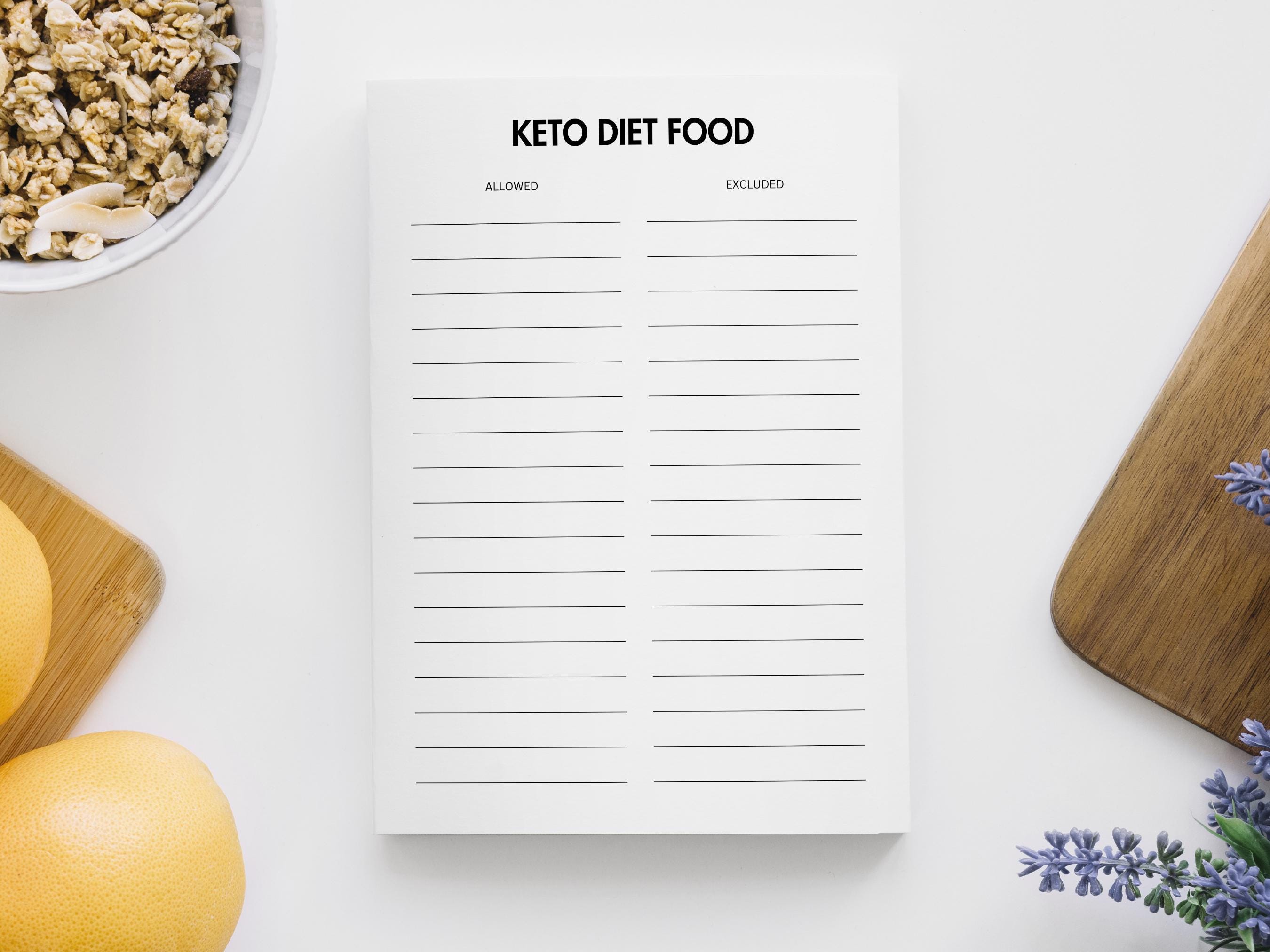Printable Keto Meal Planning Templates, Keto Diet Planner, Weekly Menu Planner, Digital Download ...