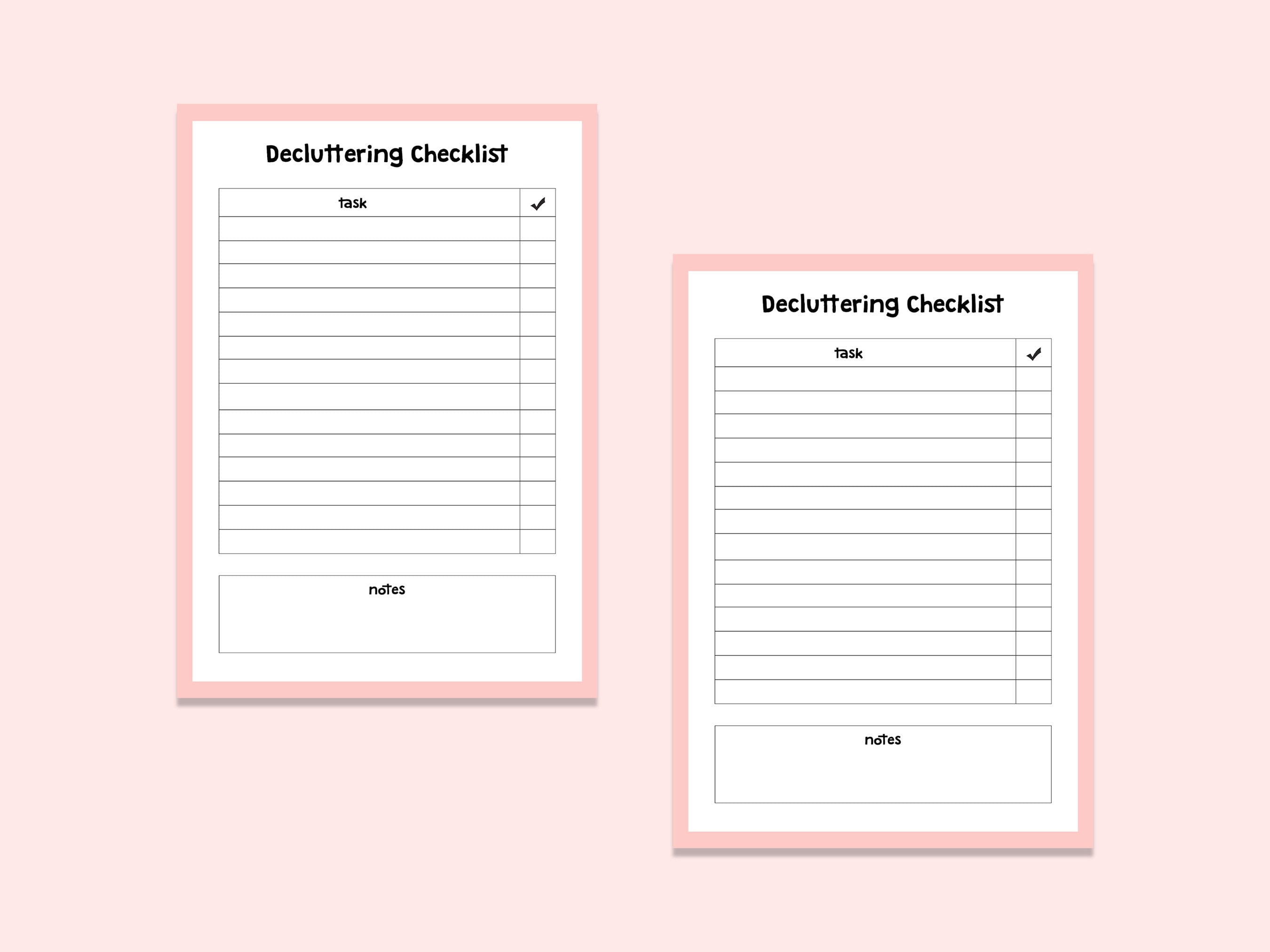 Printable Decluttering Checklist Home Organization Printable - Etsy