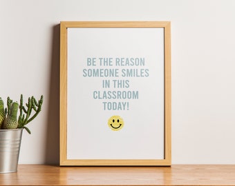 Afdrukbare kunst aan de muur in het klaslokaal, klaslokaalposters, afdrukbare posters