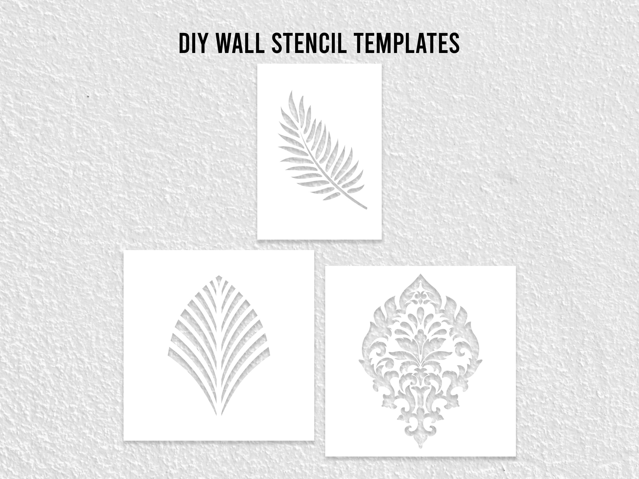 DIY Wall Art Stencils, Art Stencils, DIY Craft Stencil, Digital